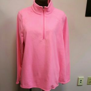 Pink fleece pullover NWT
